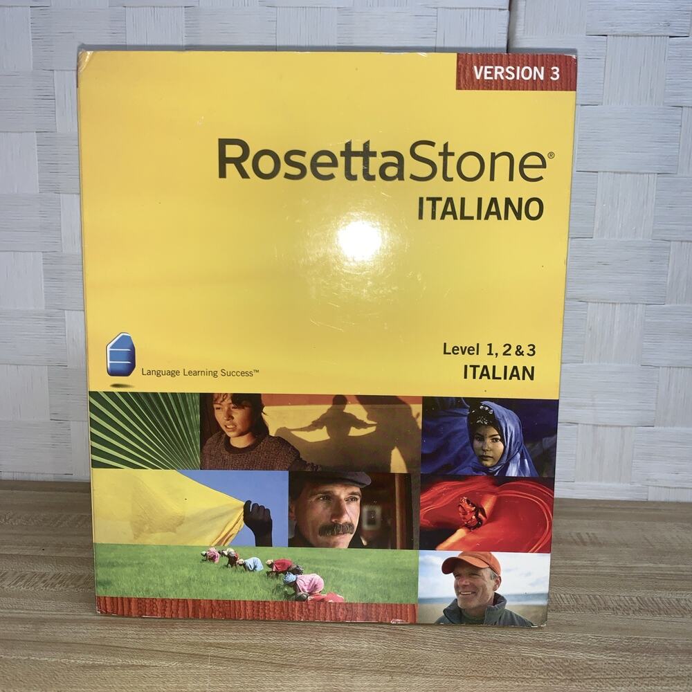 Rosetta Stone Version 3 Italian Level 1-3 Personal Edition CD-ROM For Win & Mac